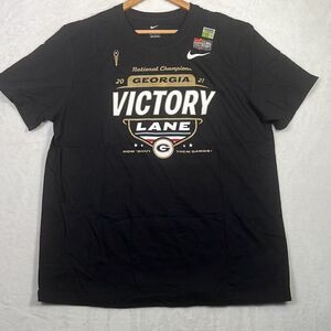Nike Georgia Bulldogs Mens T-Shirt National Champions Black UGA Football Size XL
